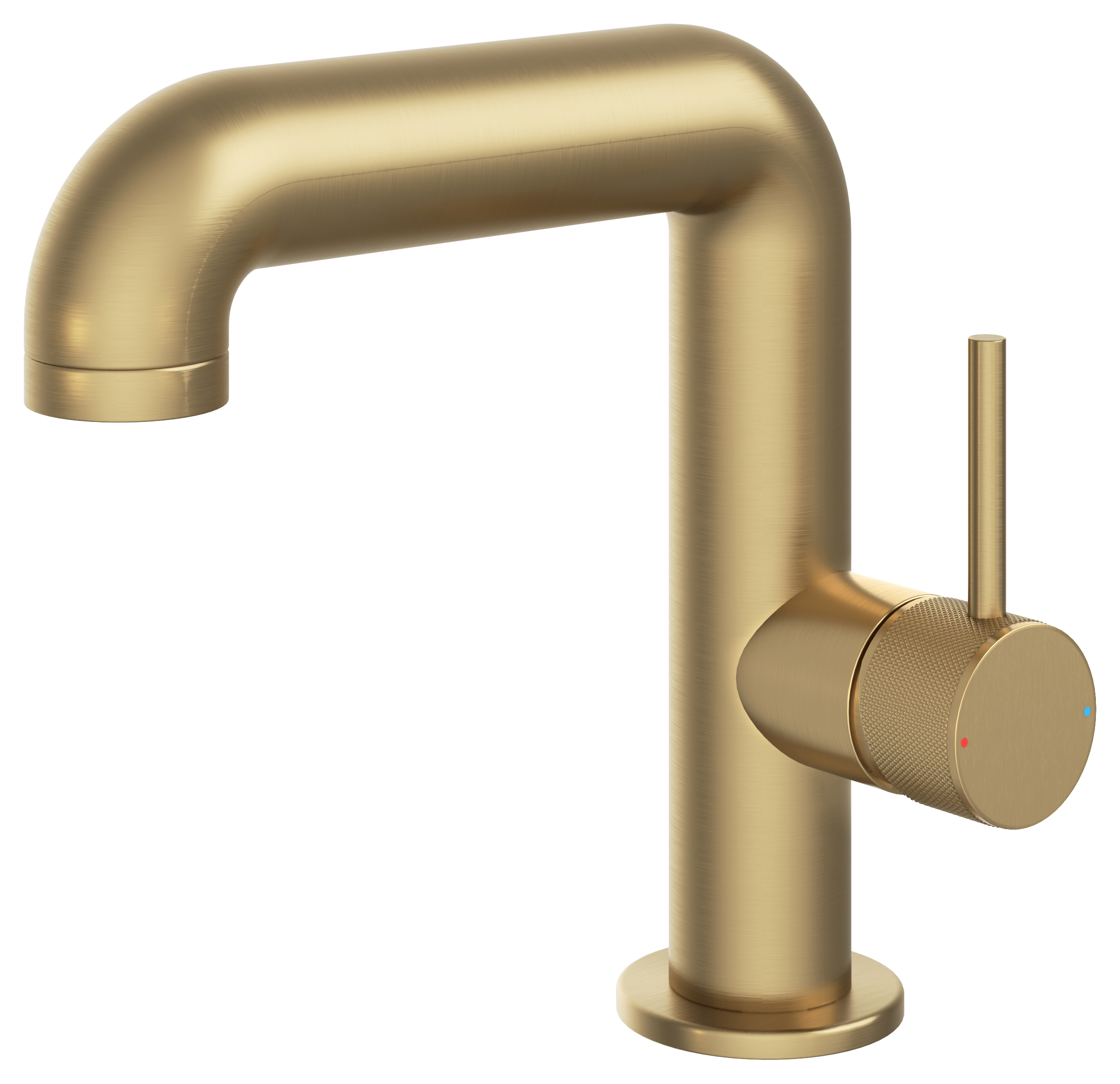 Melbury Pro Mono Side Lever Basin Mixer Tap - Brushed Brass