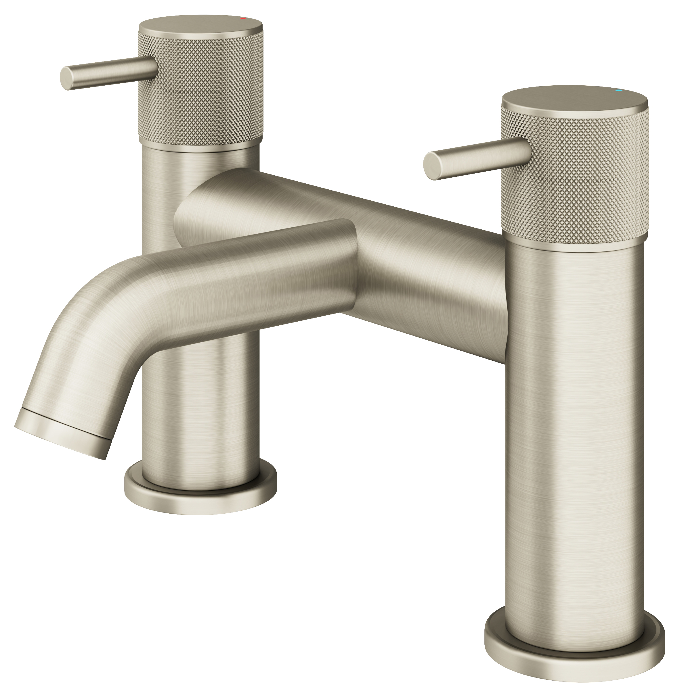 Melbury Pro Deck Mounted Bath Filler Tap - Brushed Nickel