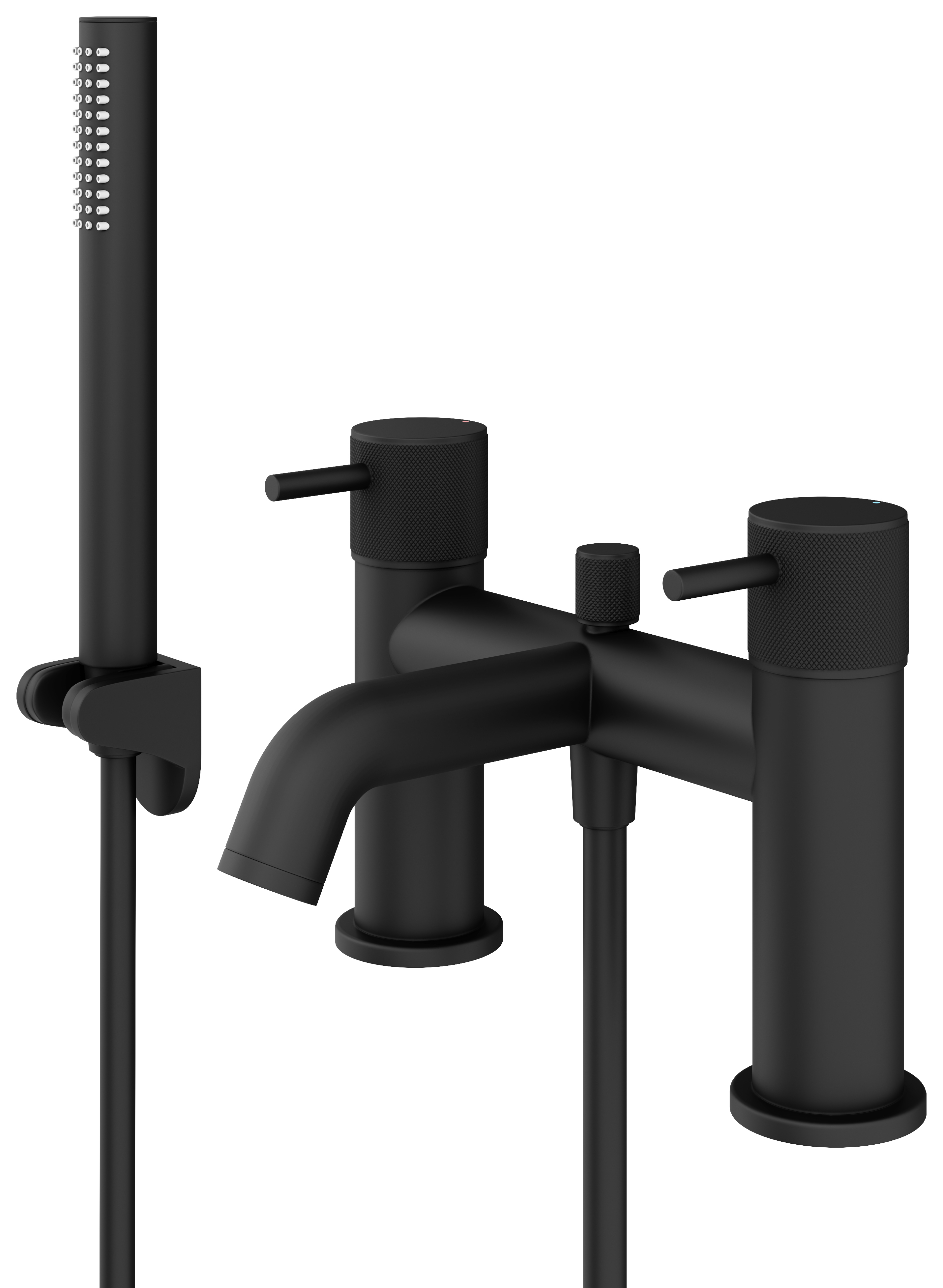 Melbury Pro Deck Mounted Bath Shower Mixer - Matt Black