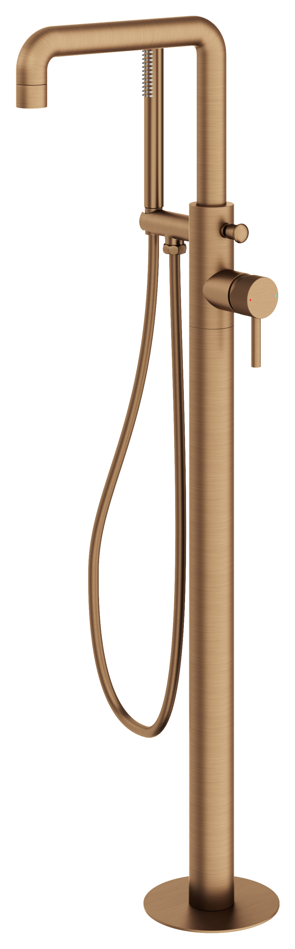 Melbury Pro Floor Standing Bath Shower Mixer - Brushed Bronze