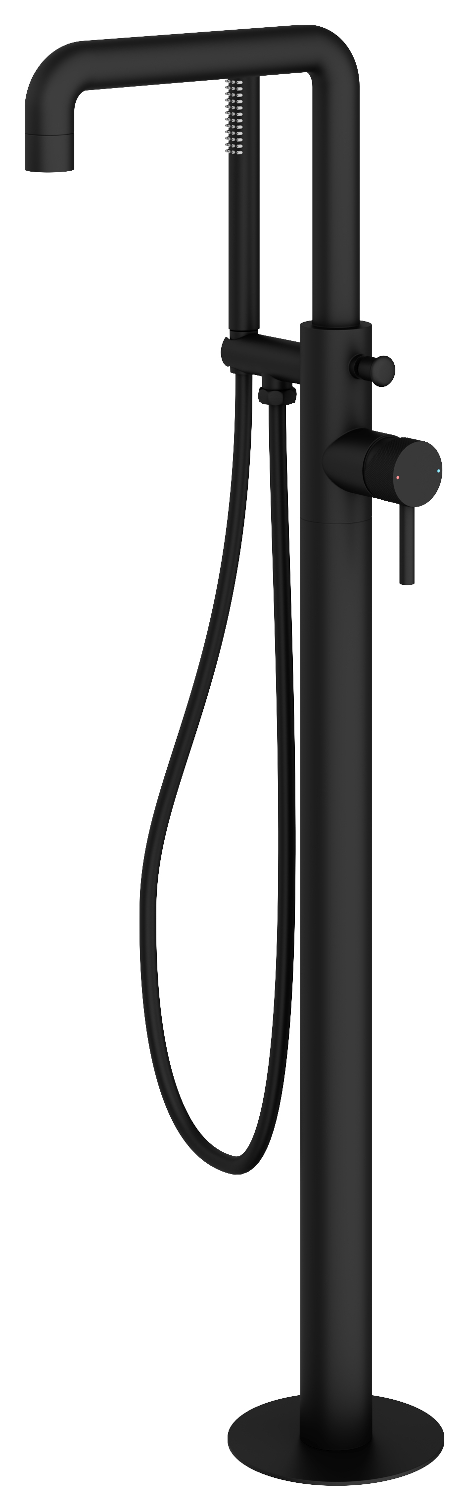 Melbury Pro Floor Standing Bath Shower Mixer - Matt Black