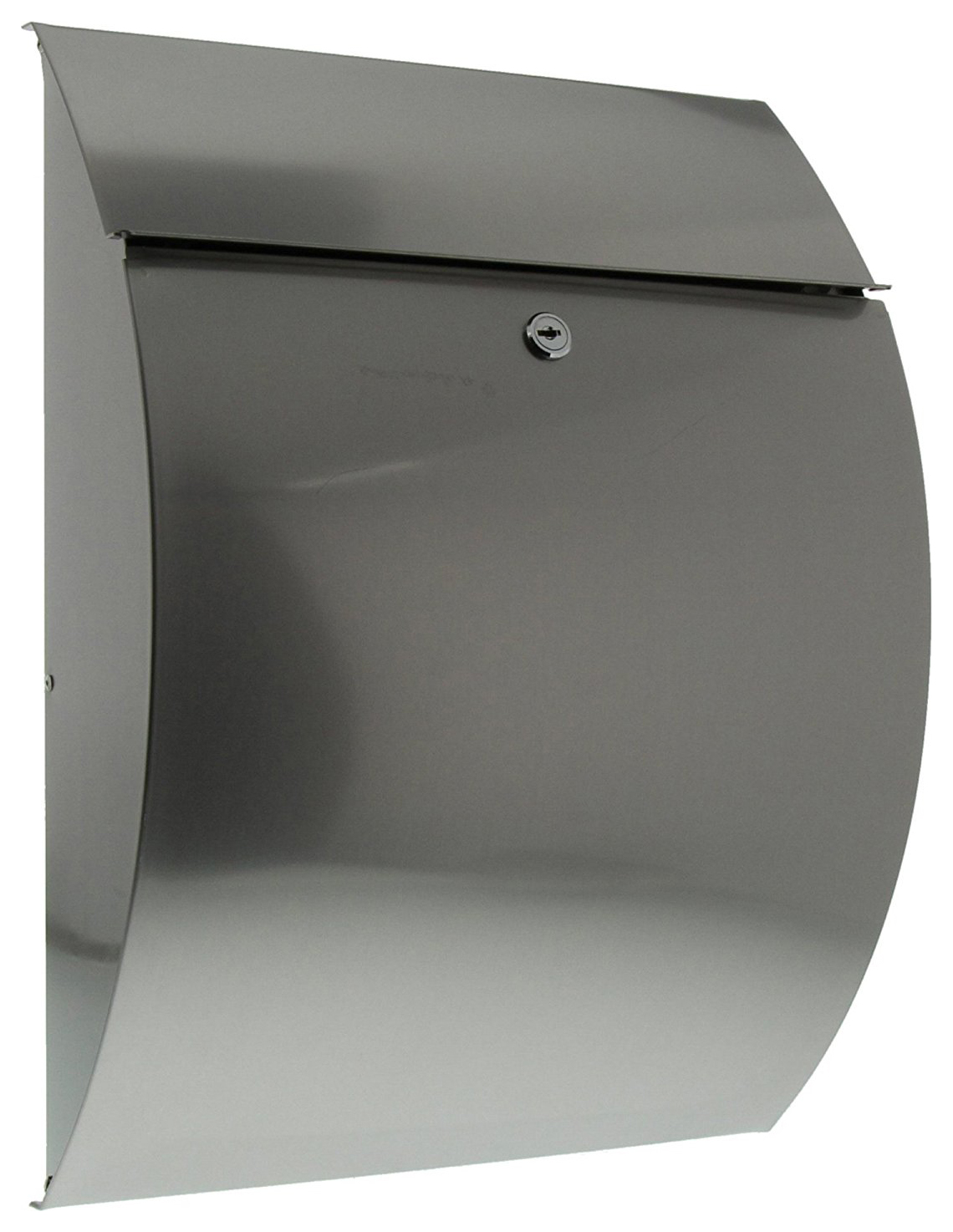 Burg-Wachter Stainless Steel Riviera Wall Mounted Postbox - 460 x 335 x 130mm