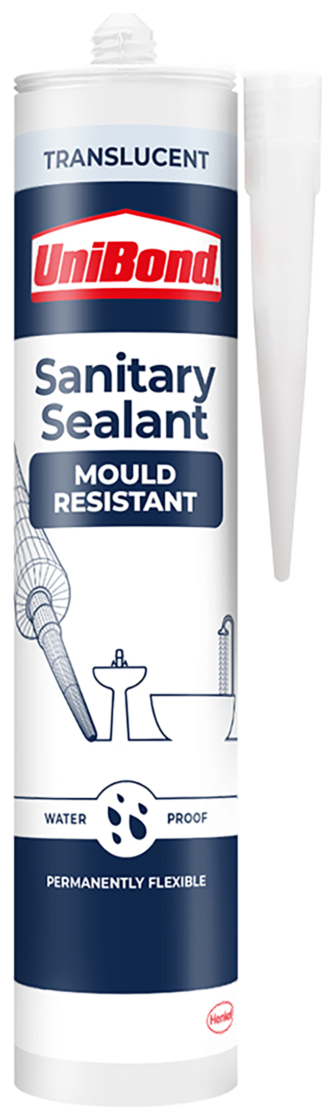 Unibond Sanitary Anti Mould Translucent Sealant - 274g