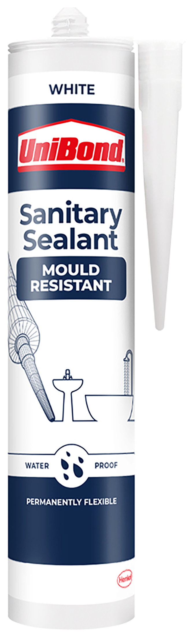 Unibond Sanitary Anti Mould White Sealant - 274g