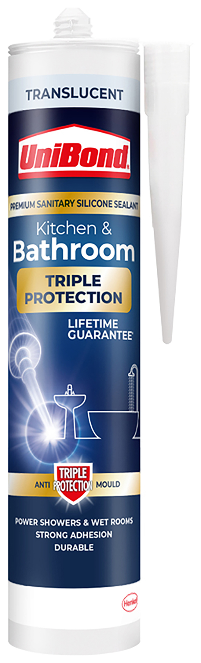 UniBond Kitchen & Bathroom Triple Protect Translucent Sealant - 291g