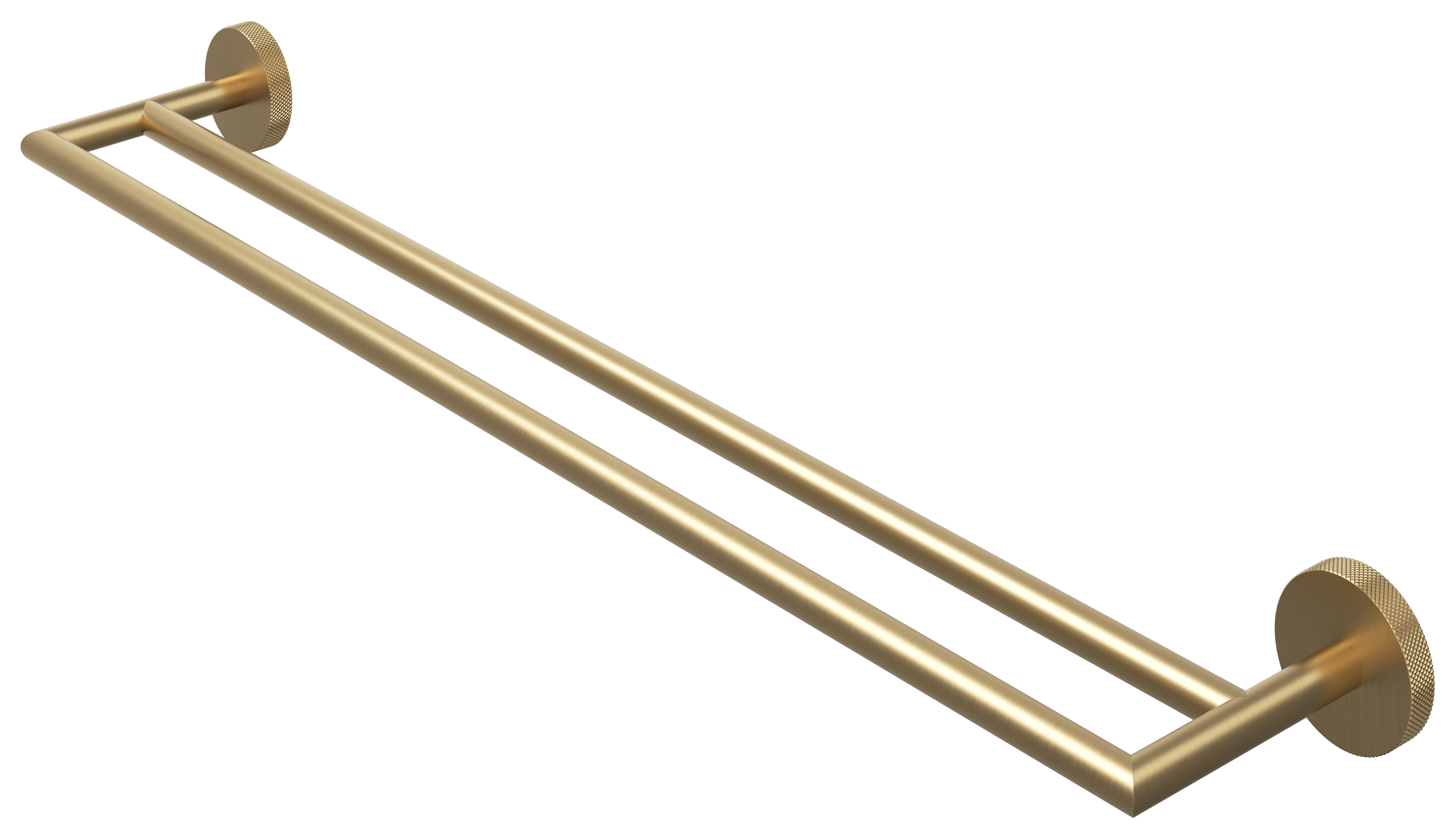 Melbury Pro Double Towel Rail - Brushed Brass