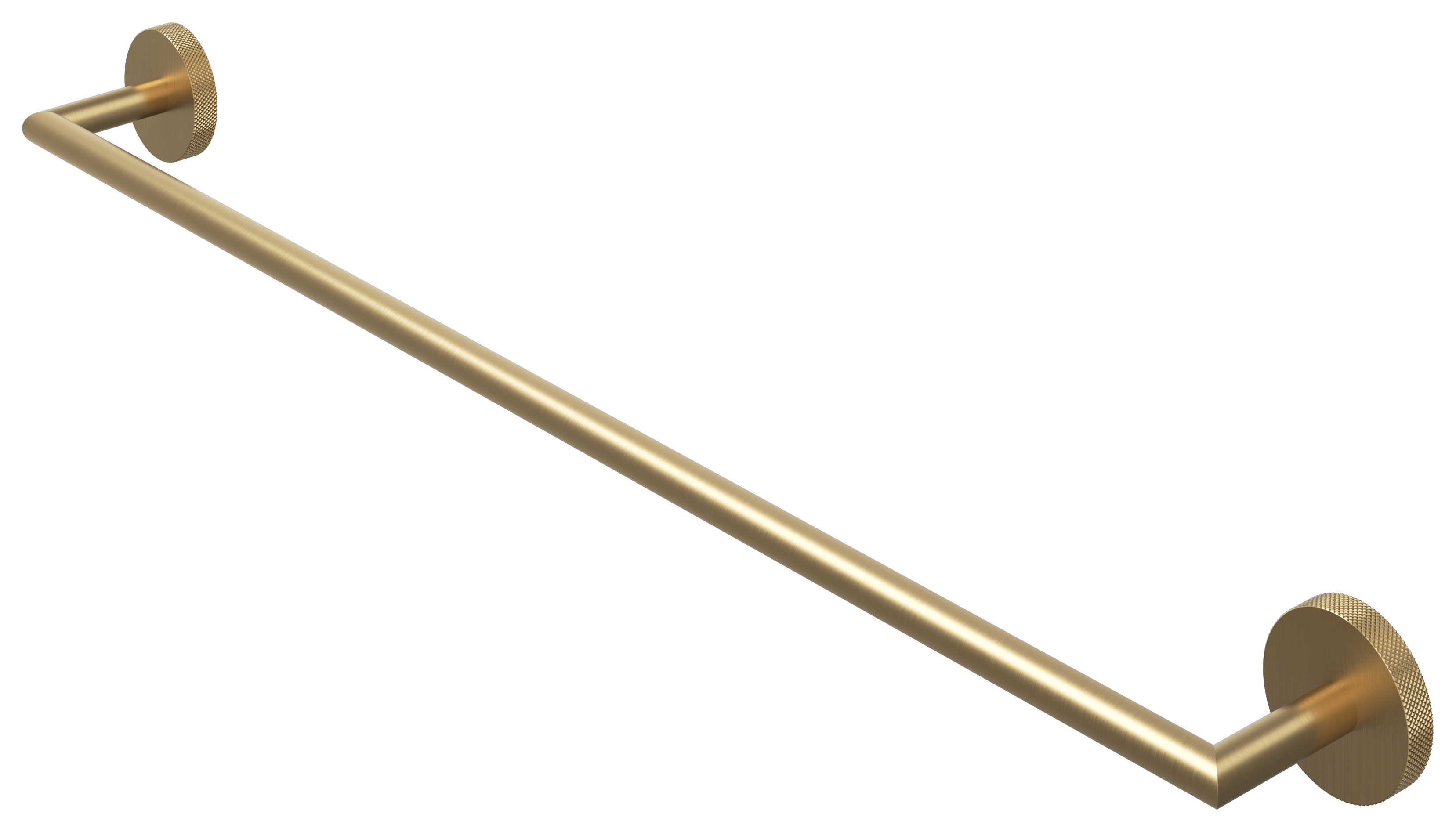 Melbury Pro Single Towel Rail - Brushed Brass