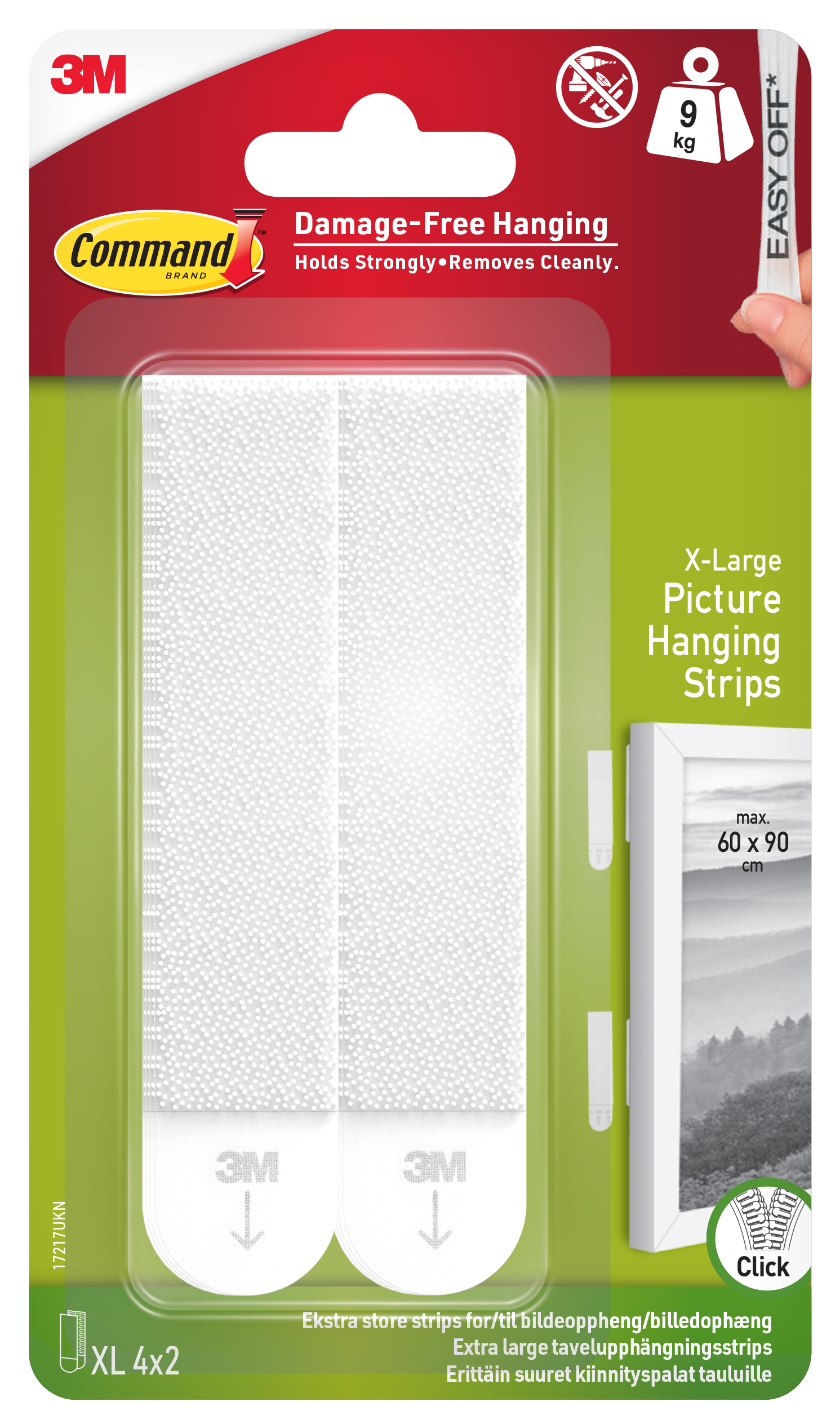 Command XL Picture Hanging Strips - White