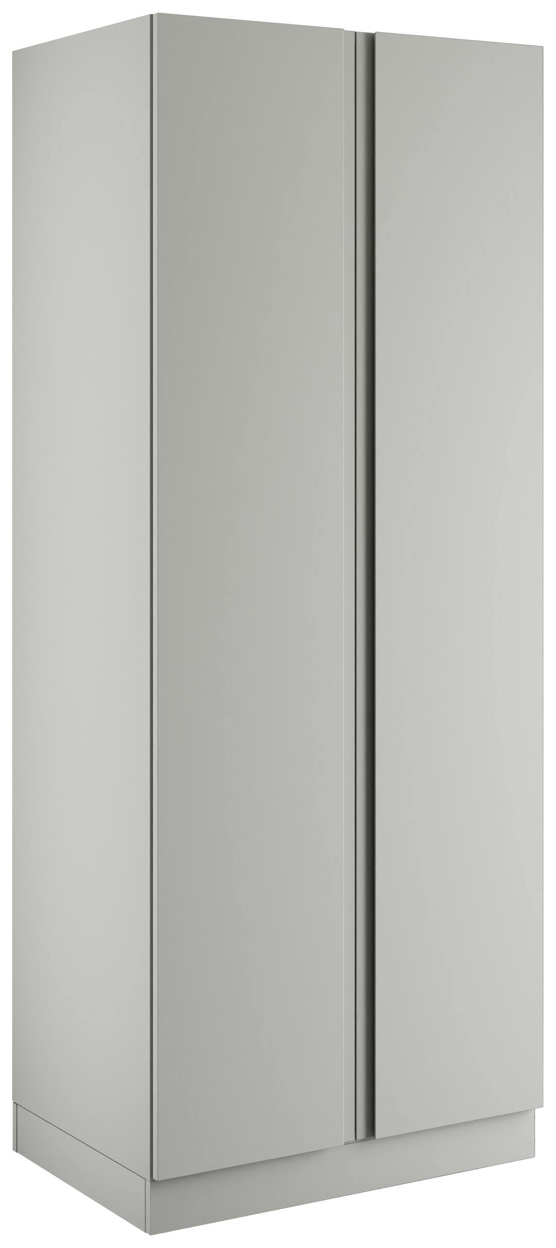 Boston Matt Light Grey Double Wardrobe with Single