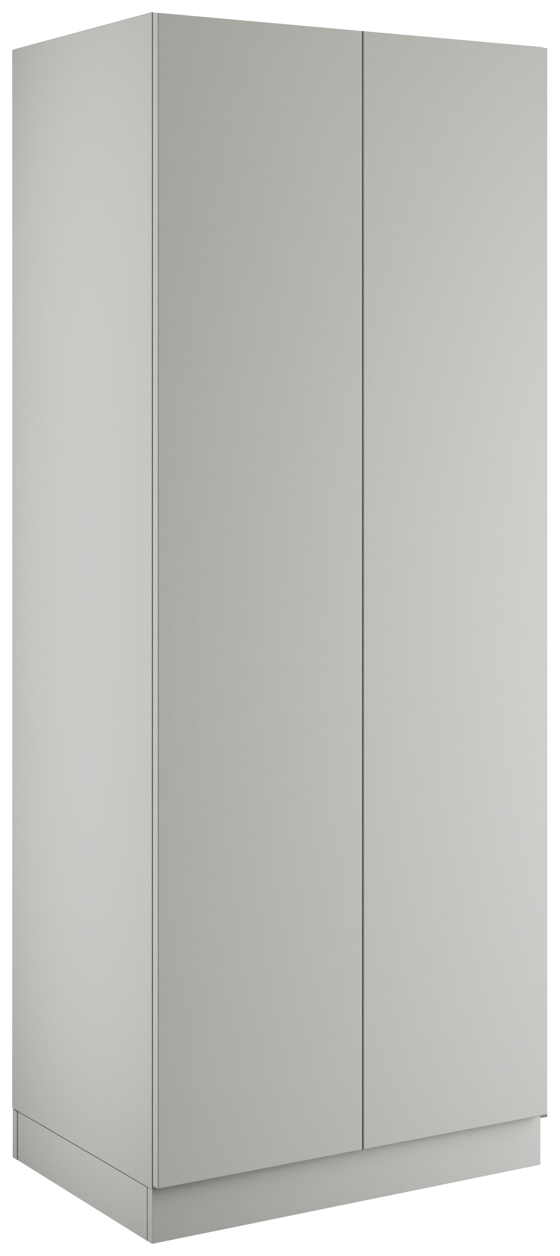 Malton Light Grey Double Wardrobe with Double Rail - 900 x 2260 x 608mm