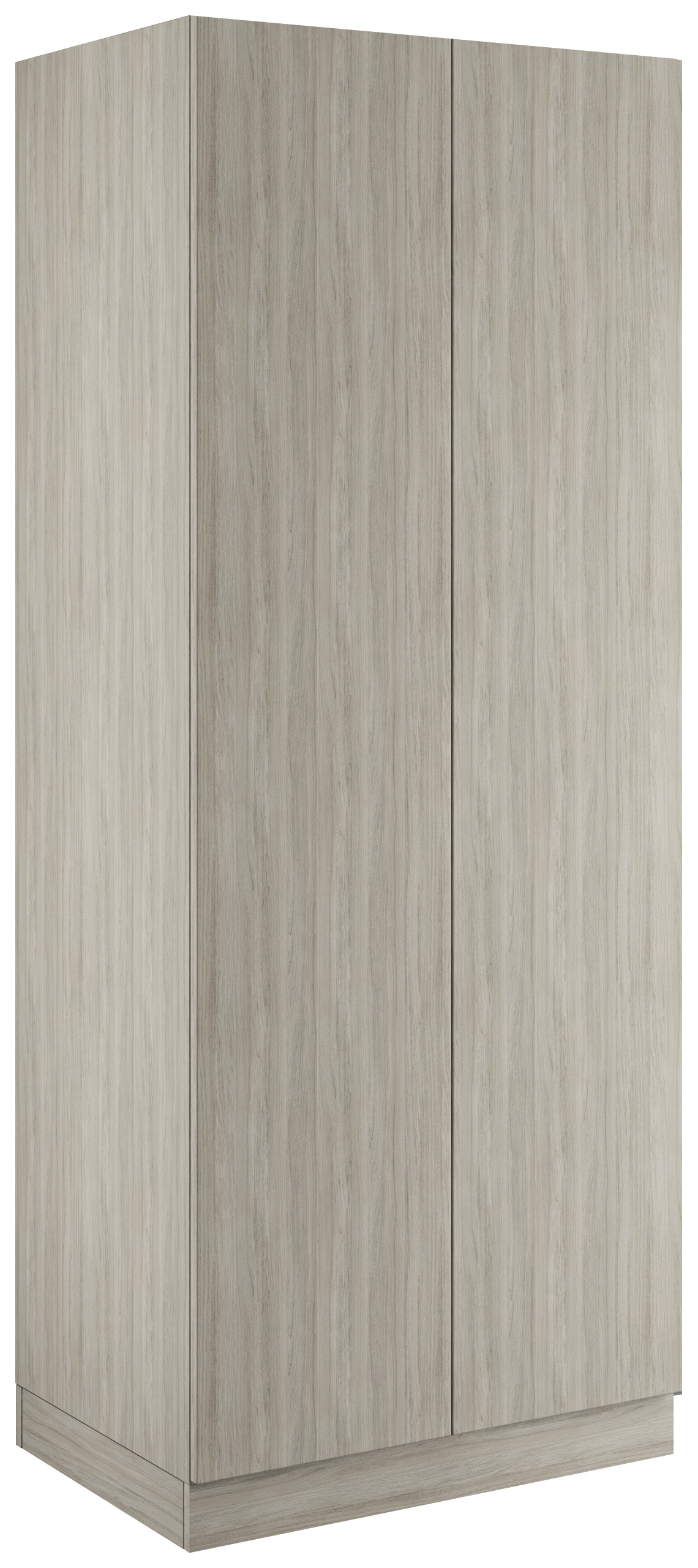 Malton Urban Oak Double Wardrobe with Single Rail & Shelves - 900 x 2260 x 608mm