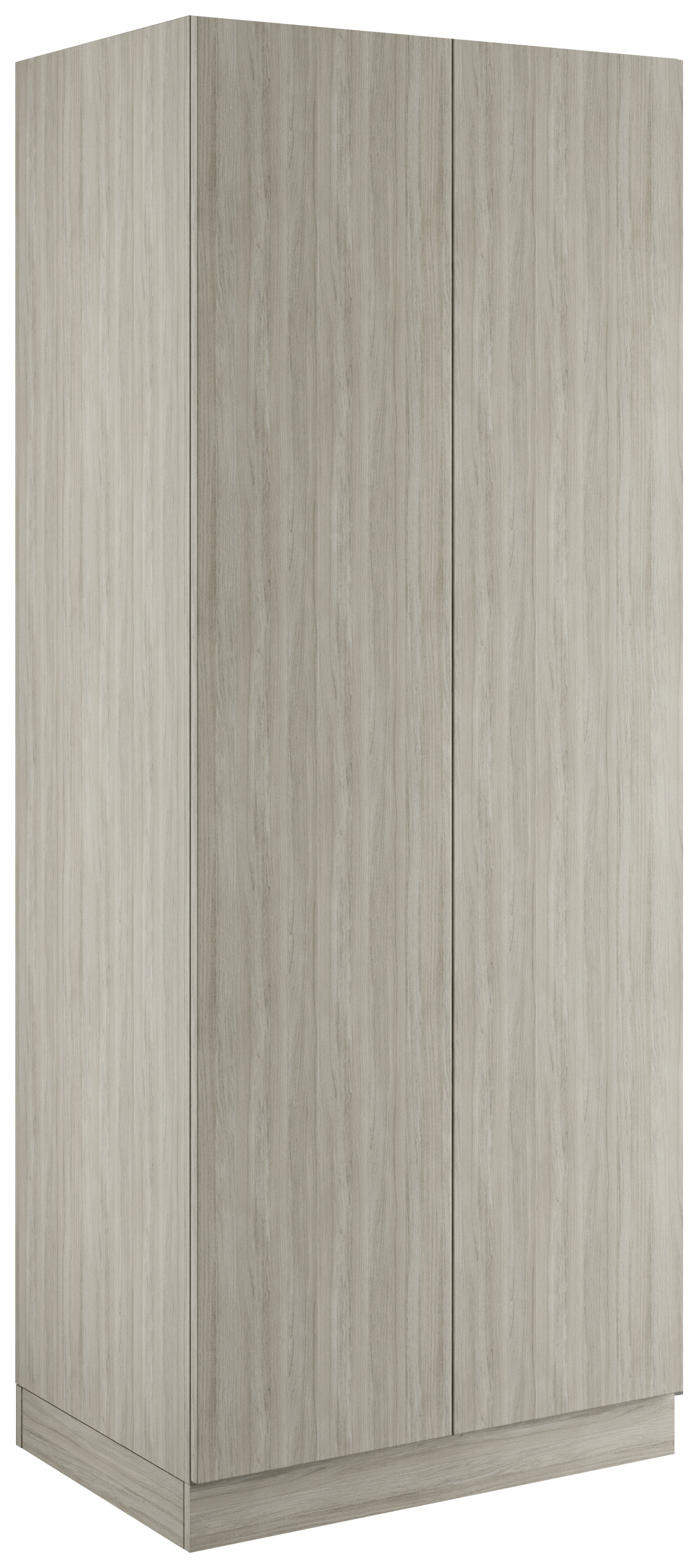 Malton Urban Oak Double Wardrobe with Single Rail & Internal Drawers - 900 x 2260 x 608mm