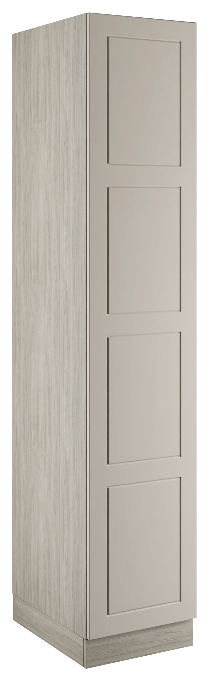 Bramham Taupe Grey Single Wardrobe with Single Rail - 450 x 2260 x 608mm