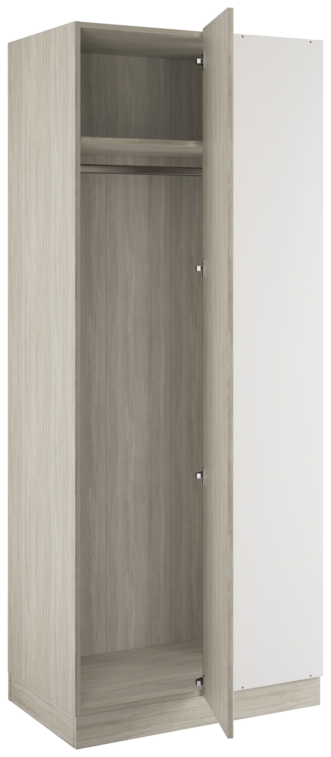 Bramham Urban Oak Blind Corner Wardrobe - 900 x 2260 x 608mm