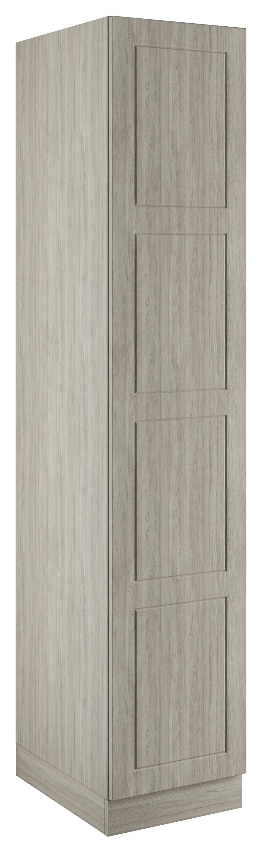 Bramham Urban Oak Single Wardrobe with Double Rail - 450 x 2260 x 608mm