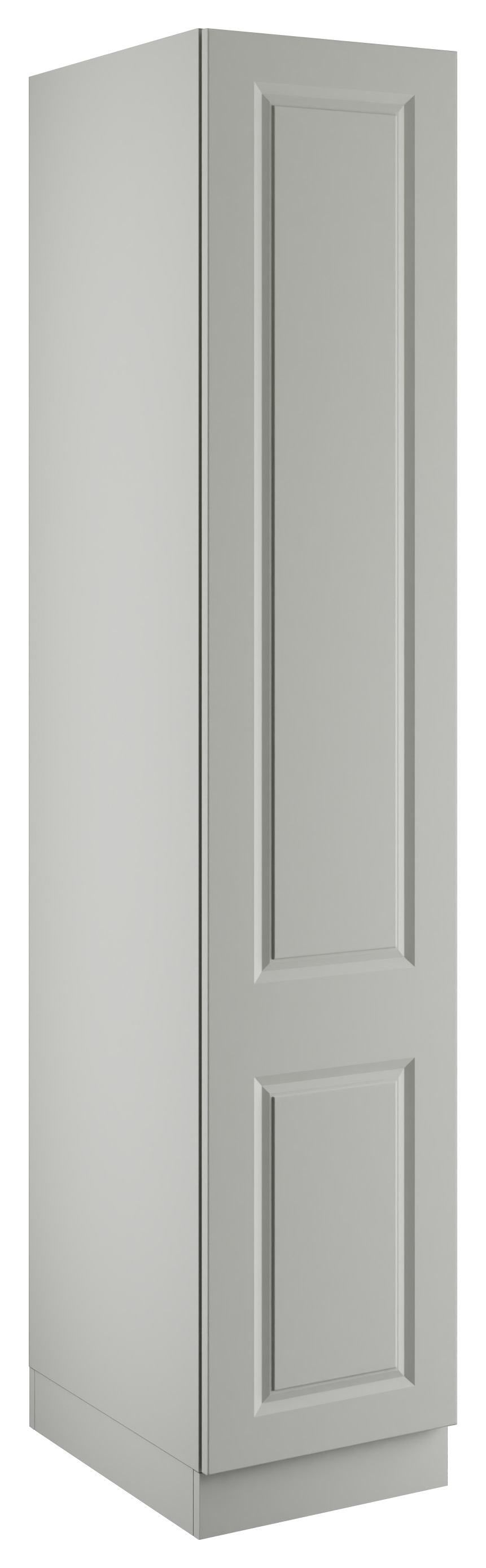 Harrogate Light Grey Single Wardrobe with Double Rail