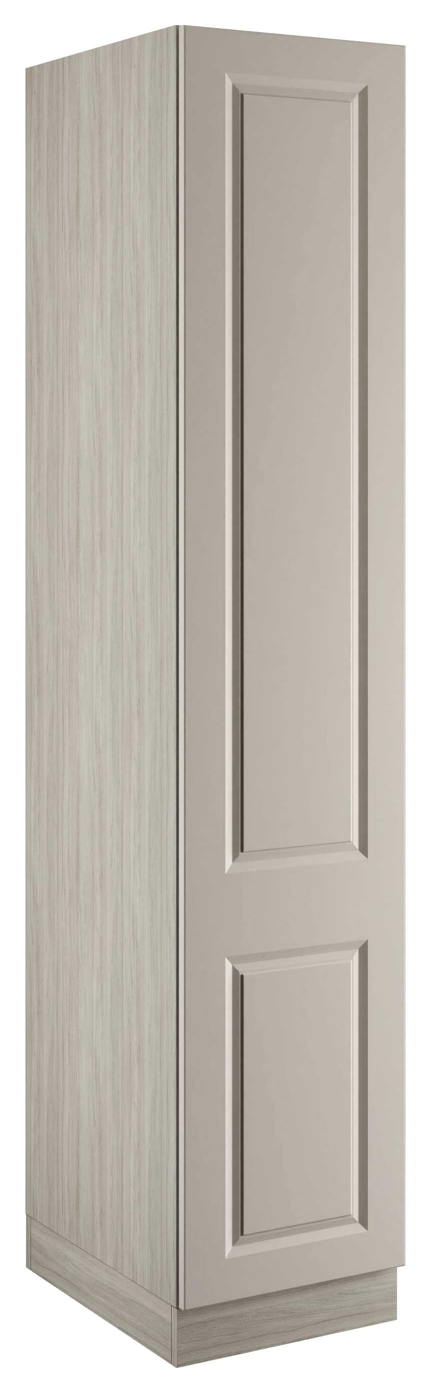 Harrogate Taupe Grey Single Wardrobe with Double Rail - 450 x 2260 x 608mm