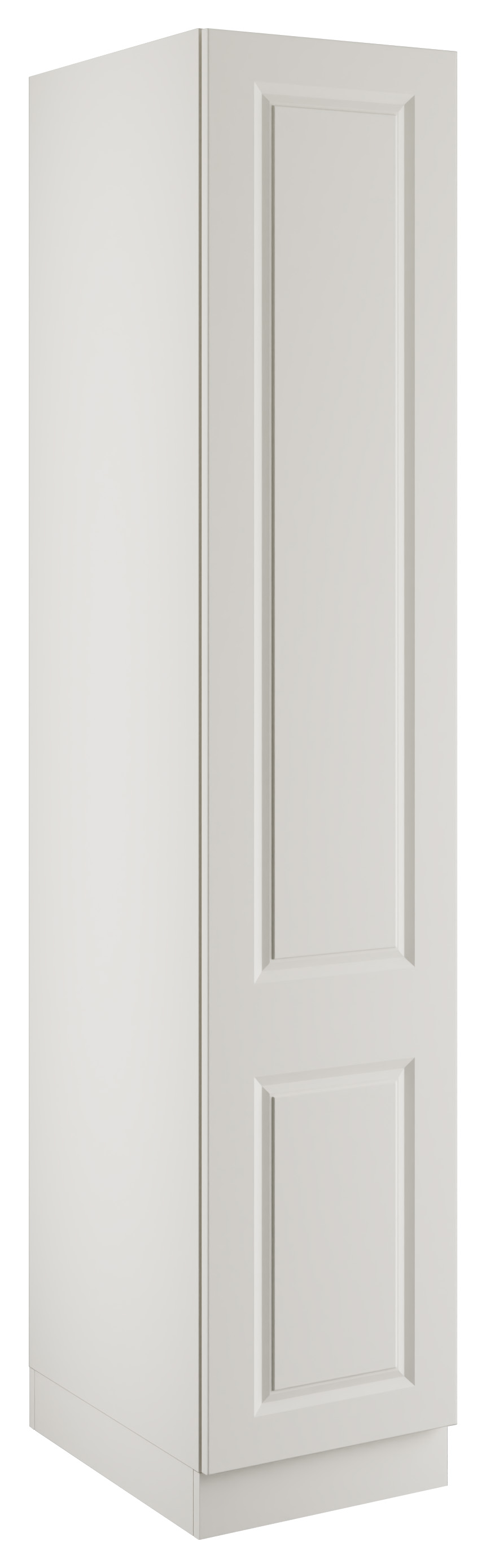 Harrogate White Single Wardrobe with Shelves - 450 x 2260 x 608mm