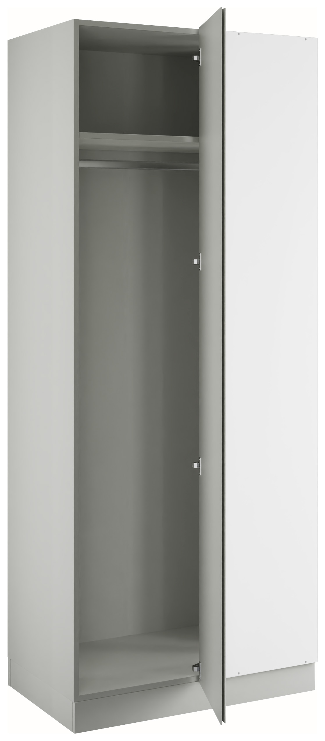 Boston Matt Light Grey Blind Corner Wardrobe - 900 x 2260 x 609mm