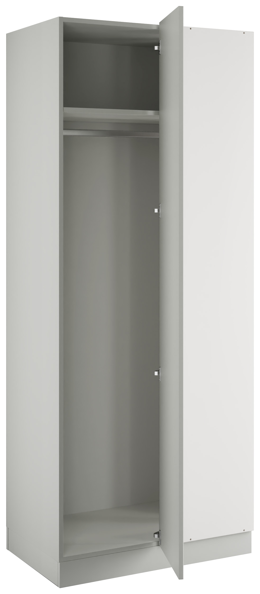 Bramham Light Grey Blind Corner Wardrobe - 900 x 2260 x 608mm