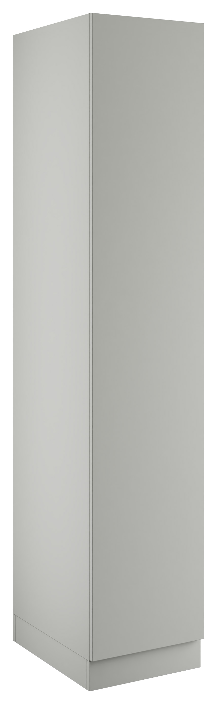 Malton Light Grey Single Wardrobe with Double Rail - 450 x 2260 x 608mm