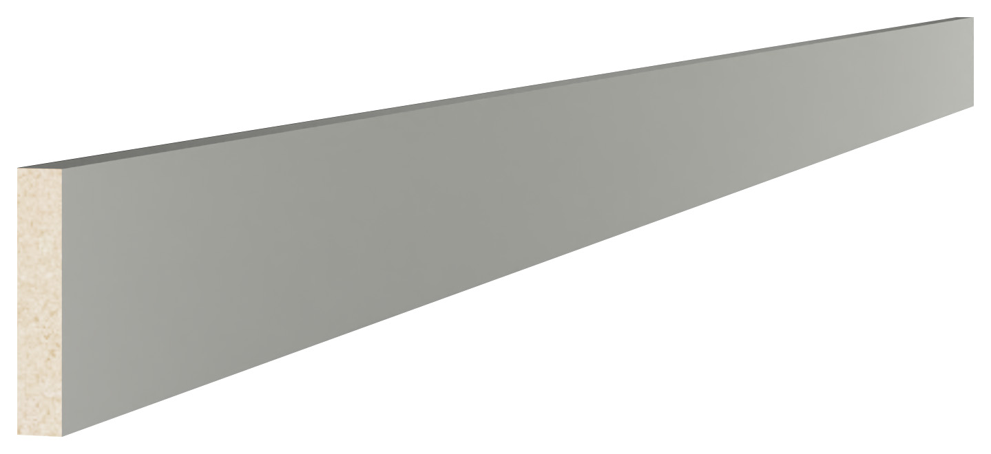 Harrogate & Bramham Light Grey 100mm Bedroom Plinth 2.5m (W100 x H2586 x D18mm)