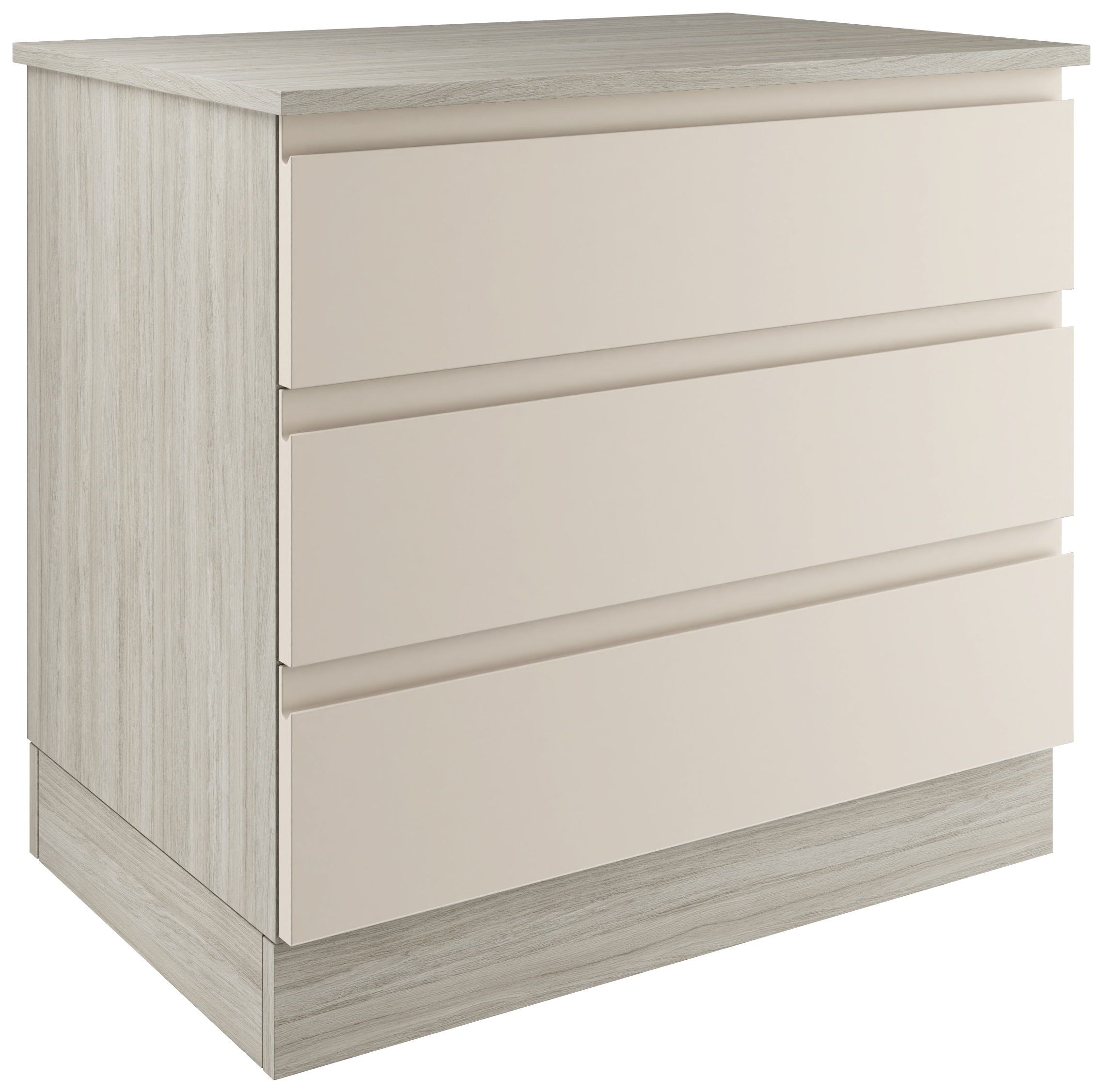 Boston Matt Cashmere Double Chest with 3 Drawers - 820 x 730 x 520mm