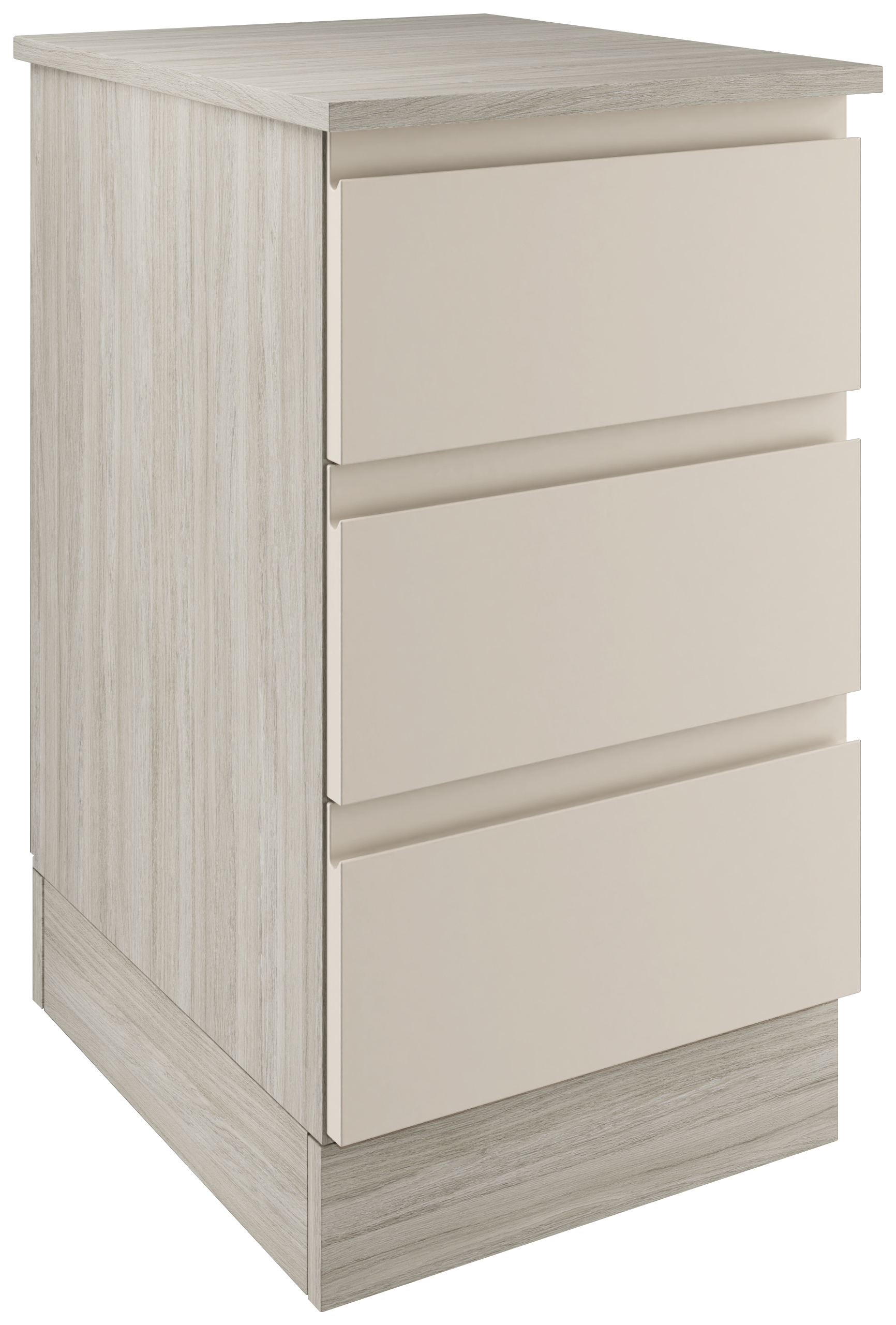 Boston Matt Cashmere Single Chest with 3 Drawers - 420 x 730 x 520mm