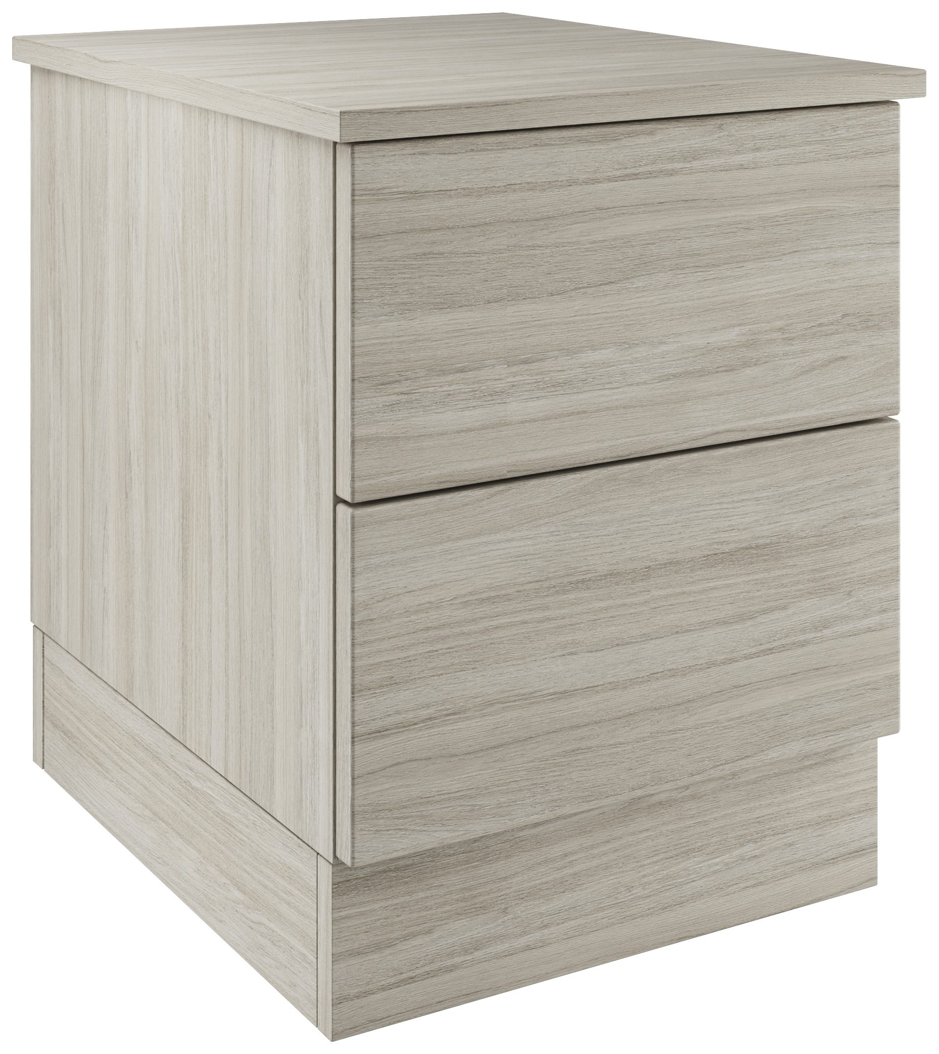 Harrogate & Bramham Urban Oak Bedside Chest with 2 Drawers - 420 x 527 x 520mm