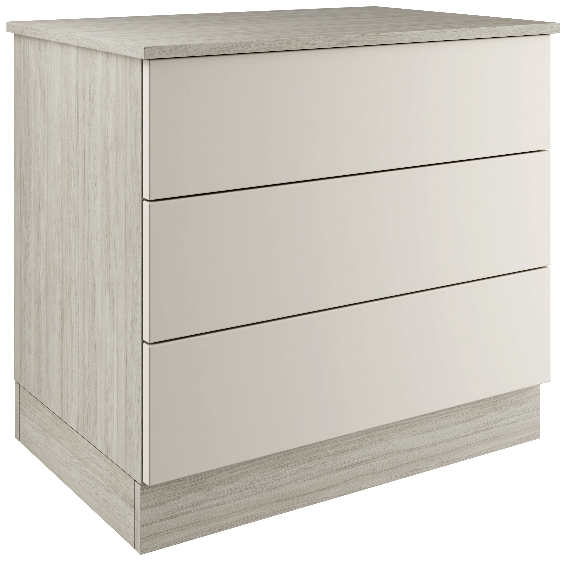 Harrogate & Bramham Taupe Grey Double Chest with 3 Drawers - 820 x 730 x 520mm