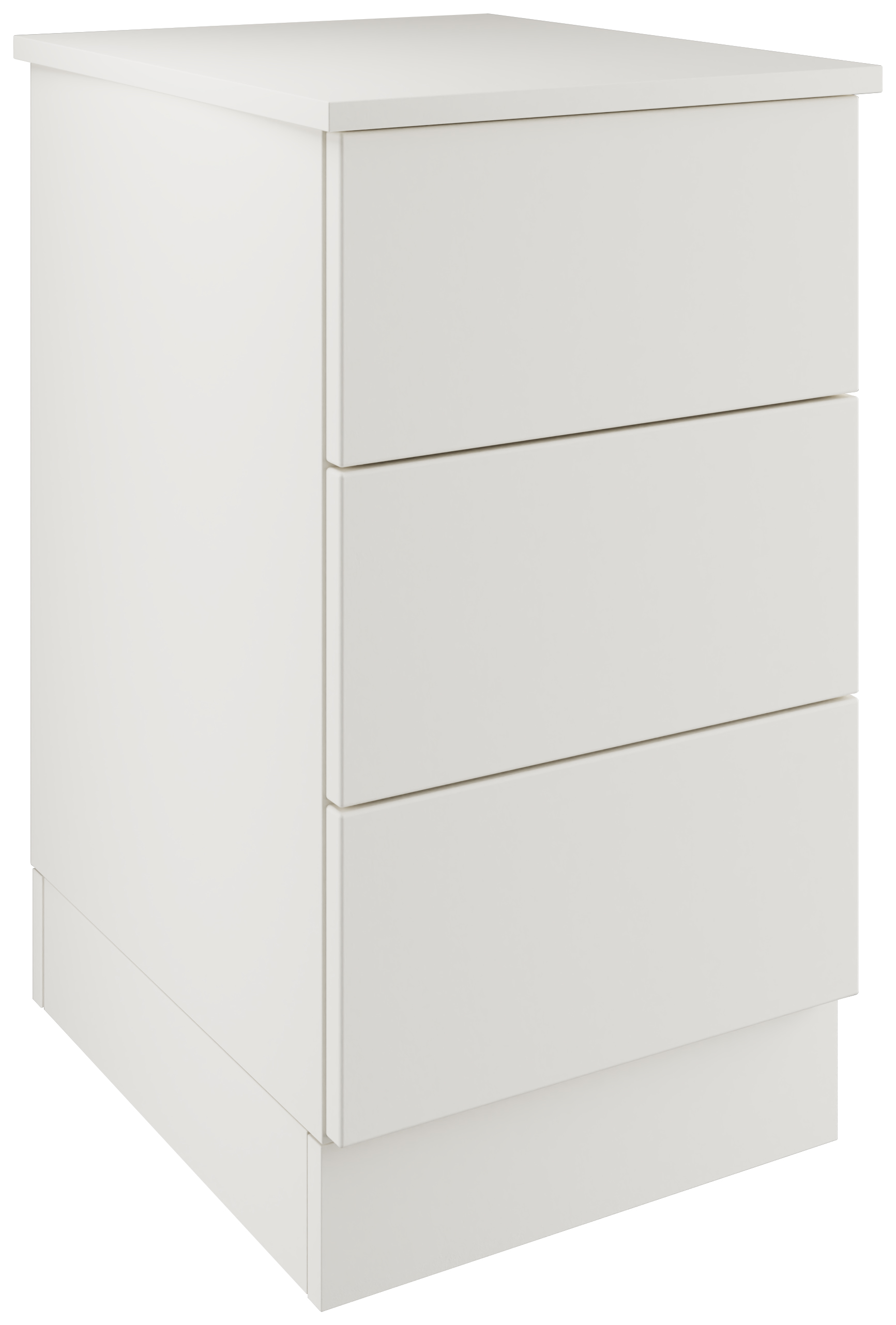 Harrogate & Bramham White Single Chest with 3 Drawers - 420 x 730 x 520mm