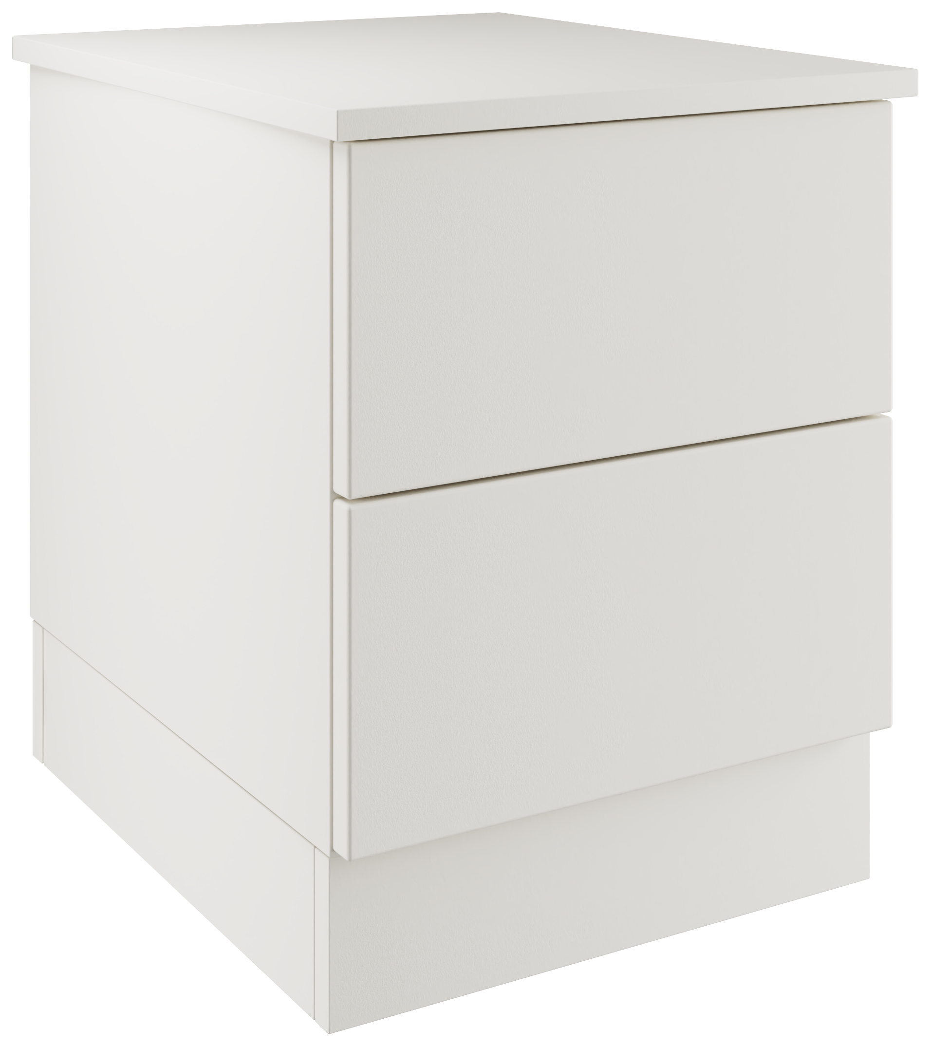 Harrogate & Bramham White Bedside Chest with 2 Drawers - 420 x 527 x 520mm
