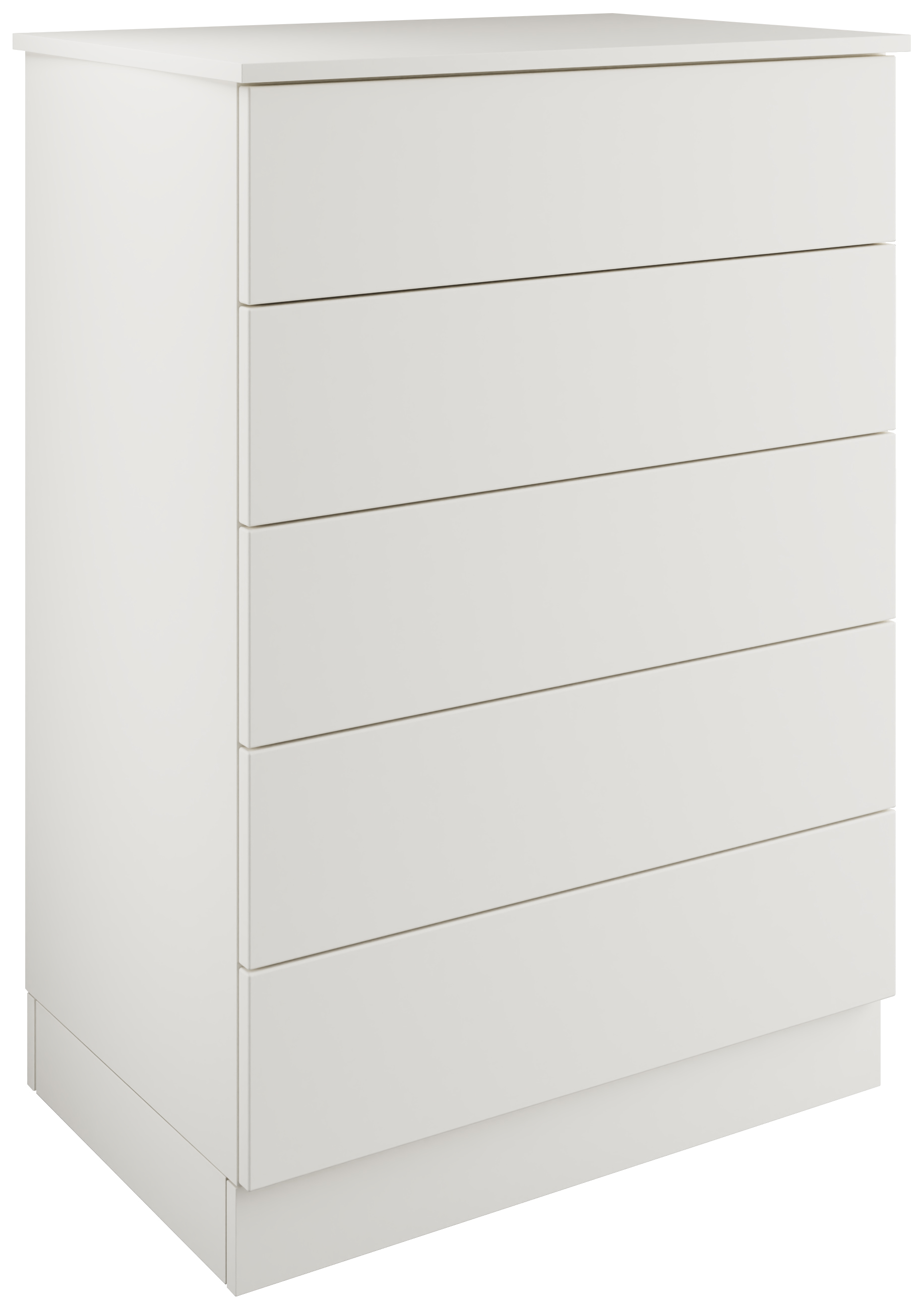 Harrogate & Bramham White Tallboy Chest with 5 Drawers - 820 x 1136 x 520mm