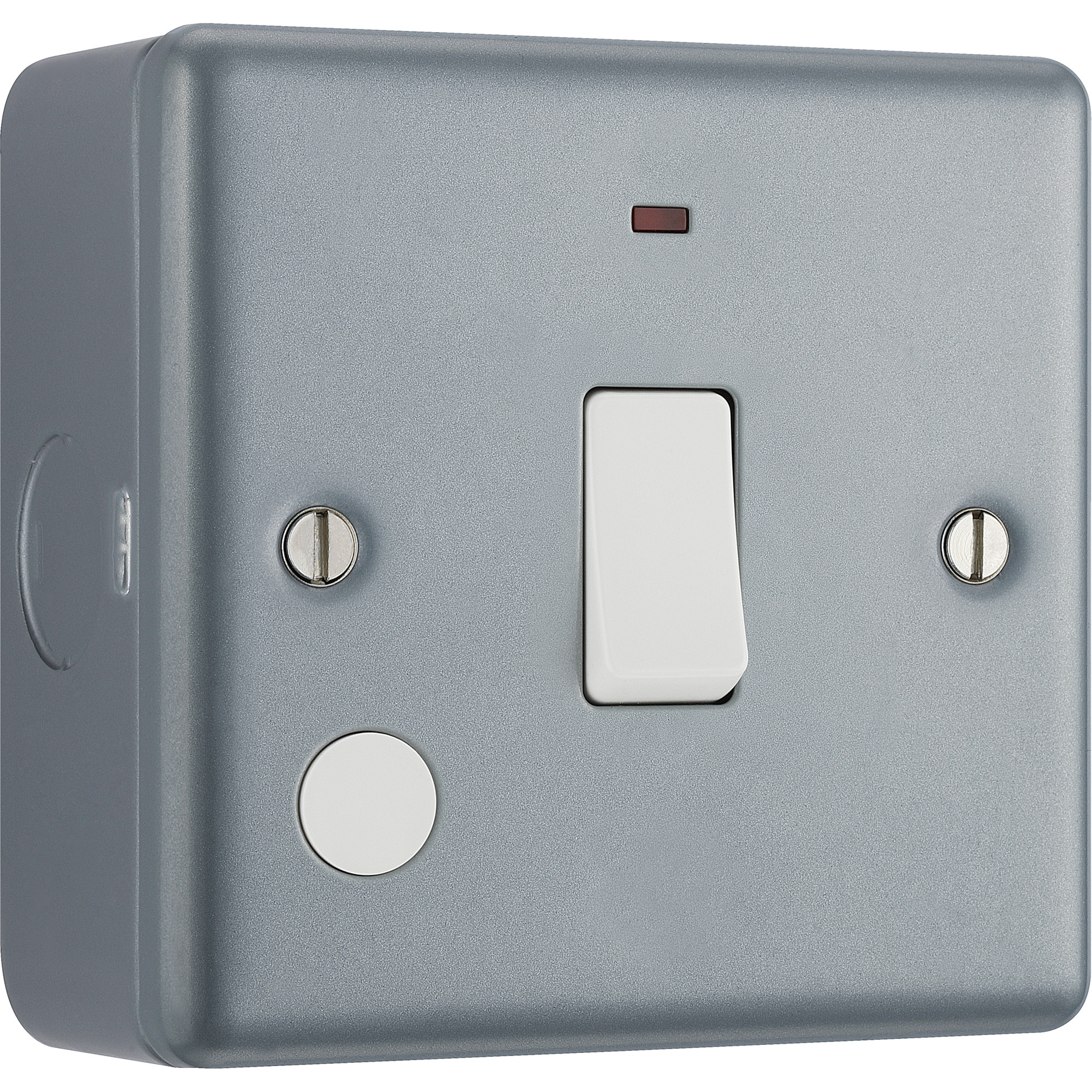 BG Metal Clad 20A Single Switch with Power Indicator & Flex Outlet