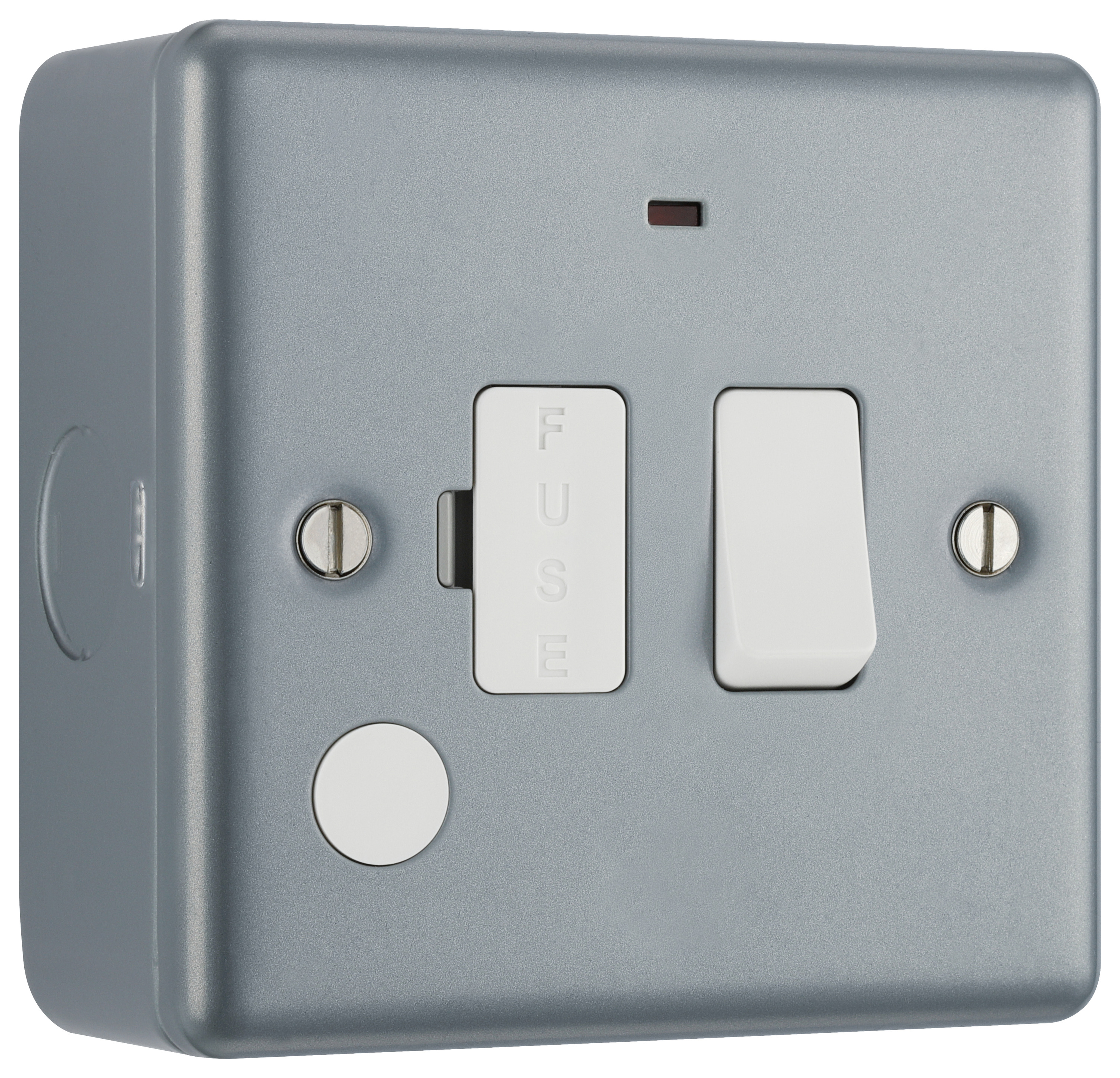 BG Metal Clad 13A Single Switched Fused Connection Unit with Power Indicator & Optional Flex Outlet