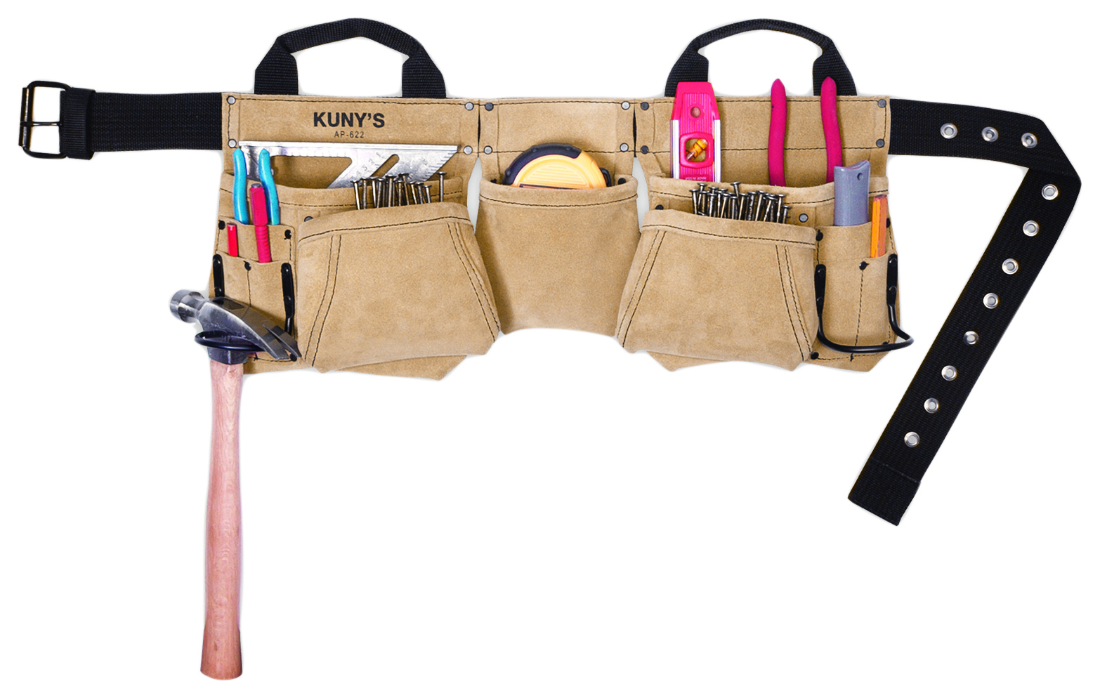 Kuny AP622A Leather Carpenters Split Grain Apron