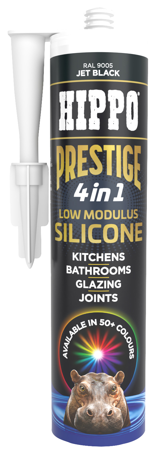 Hippo Prestige 4-in-1 Jet Black Silicone - 300ml