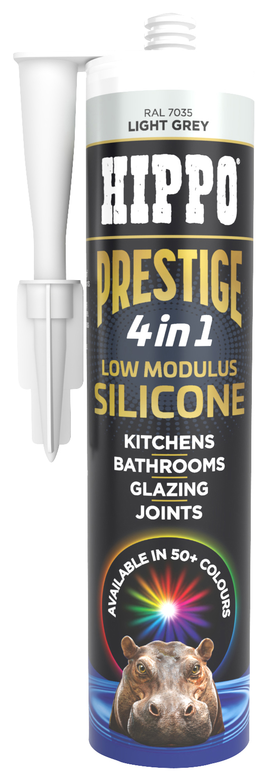 Hippo Prestige 4-in-1 Light Grey Silicone - 300ml