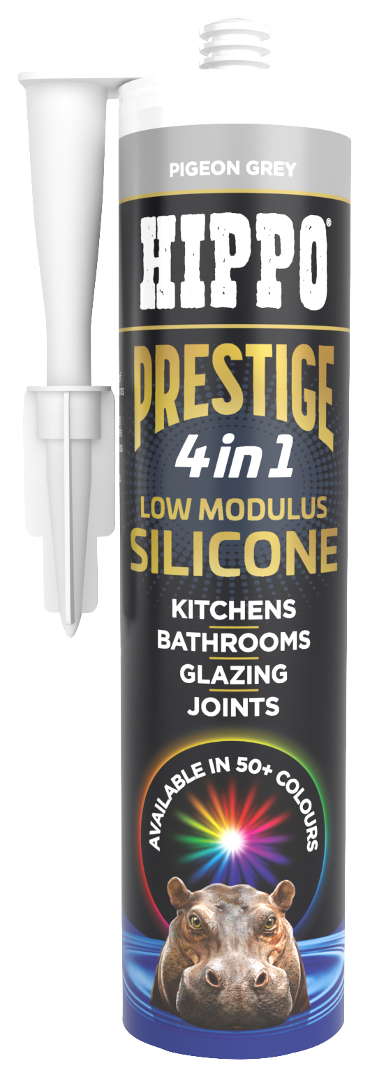 Hippo Prestige 4-in-1 Pigeon Grey Silicone - 300ml