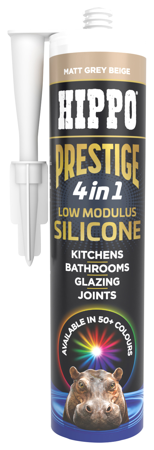 Hippo Prestige 4-in-1 Matt Grey Beige Silicone - 300ml