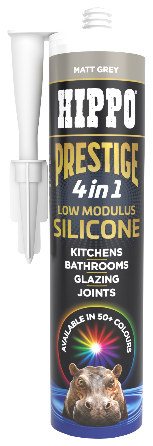 Hippo Prestige 4-in-1 Matt Grey Silicone - 300ml