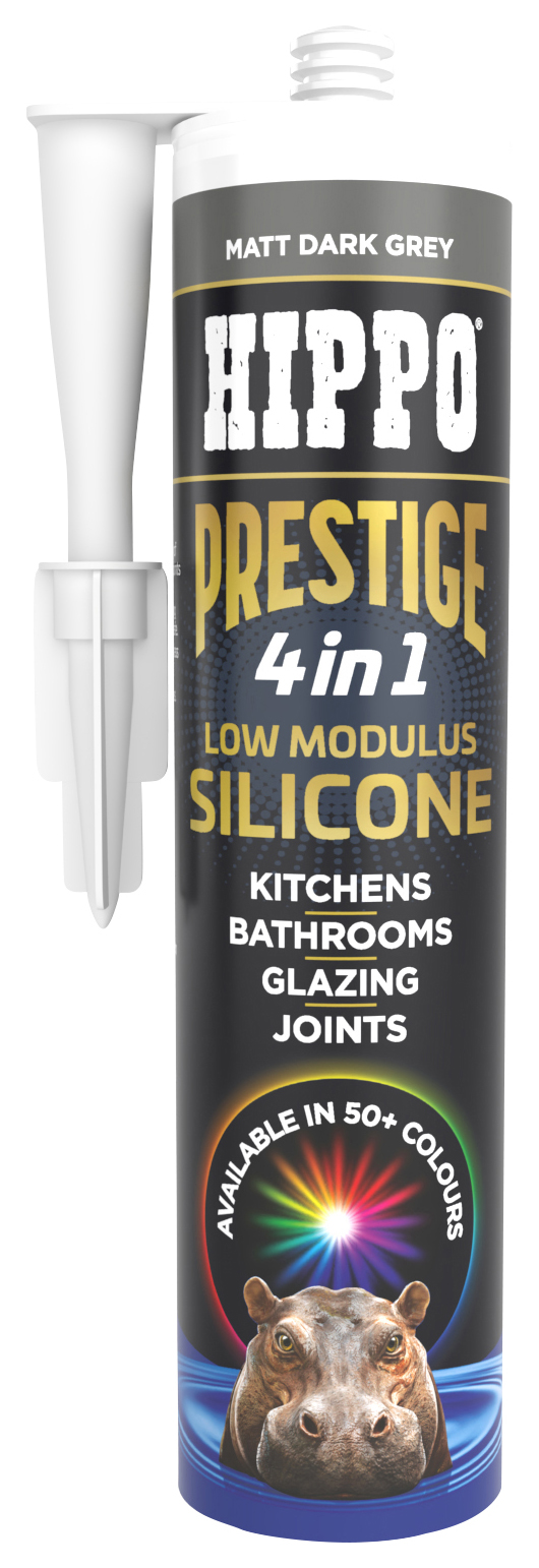 Hippo Prestige 4-in-1 Matt Dark Grey Silicone - 300ml