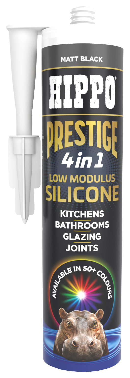 Hippo Prestige 4-in-1 Matt Black Silicone - 300ml