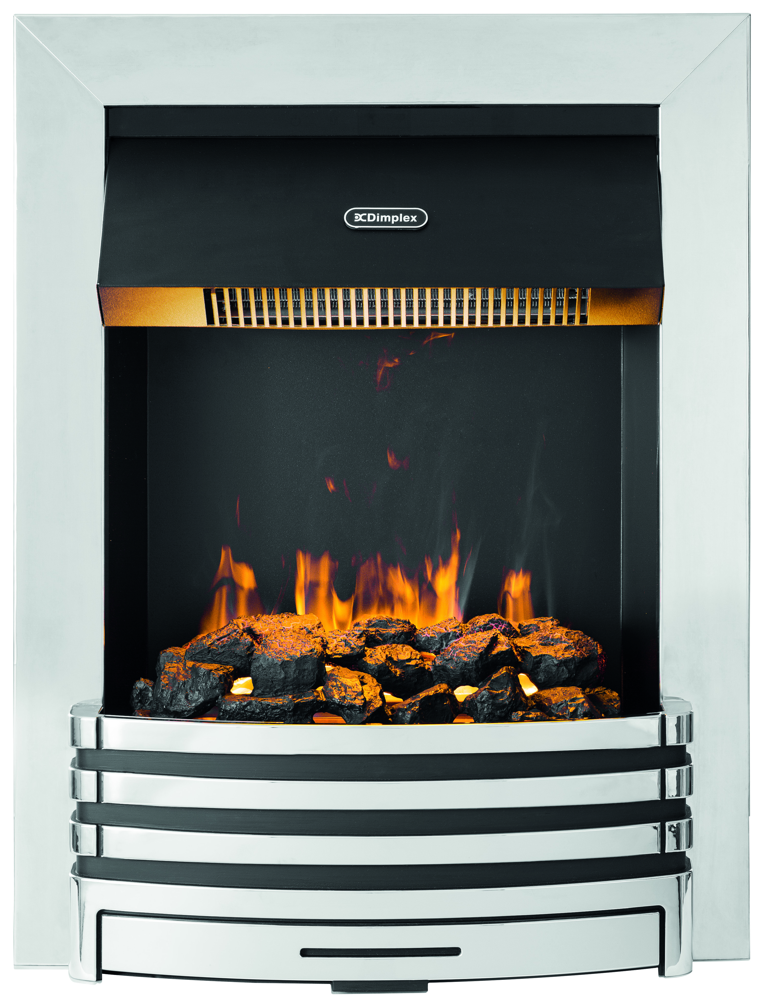 Dimplex Penngrove Chrome Optimyst Electric Inset Fire