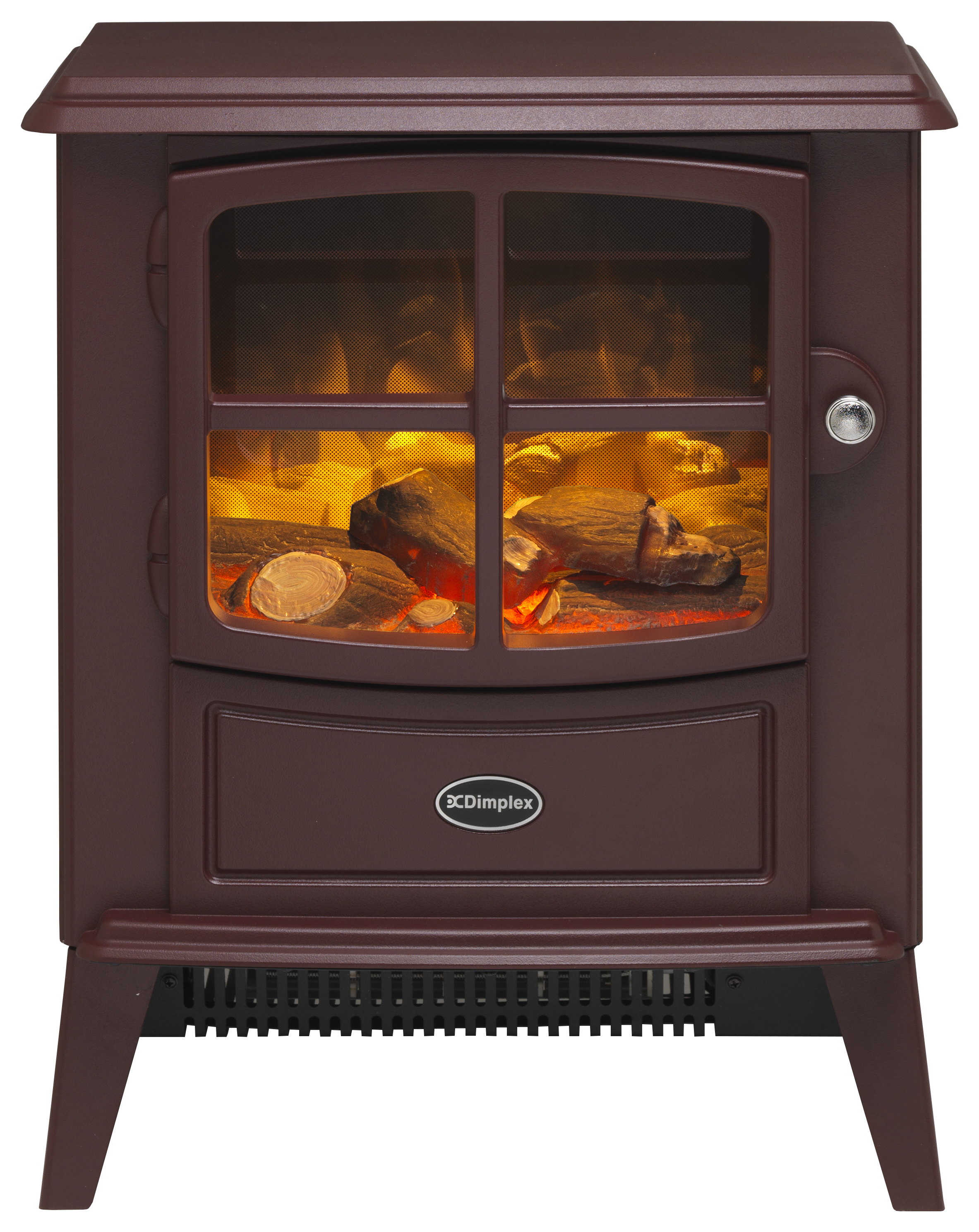 Dimplex Brayford Burgundy Optiflame Electric Stove