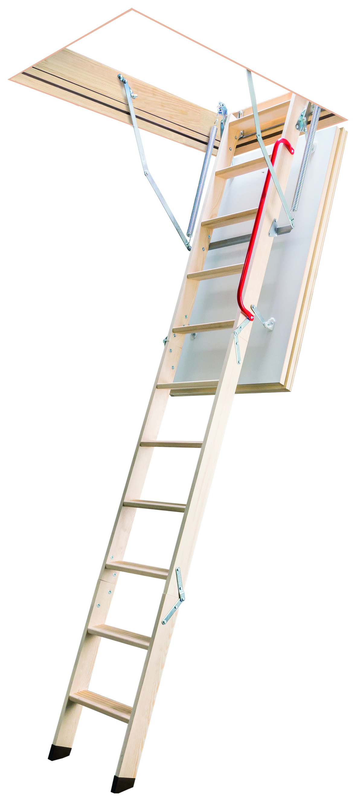 FAKRO LTK Energy 3 Section 2.8m Timber Loft Ladder - 600 x 1200mm