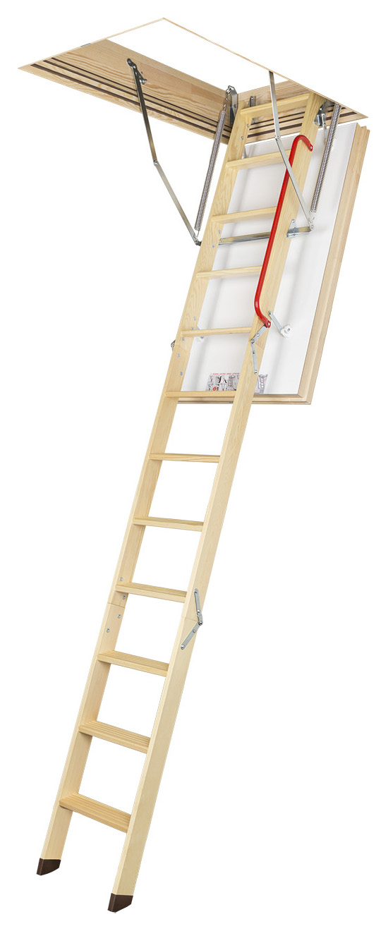 FAKRO LWT 3 Section 2.8m Timber Loft Ladder - 600 x 1200mm