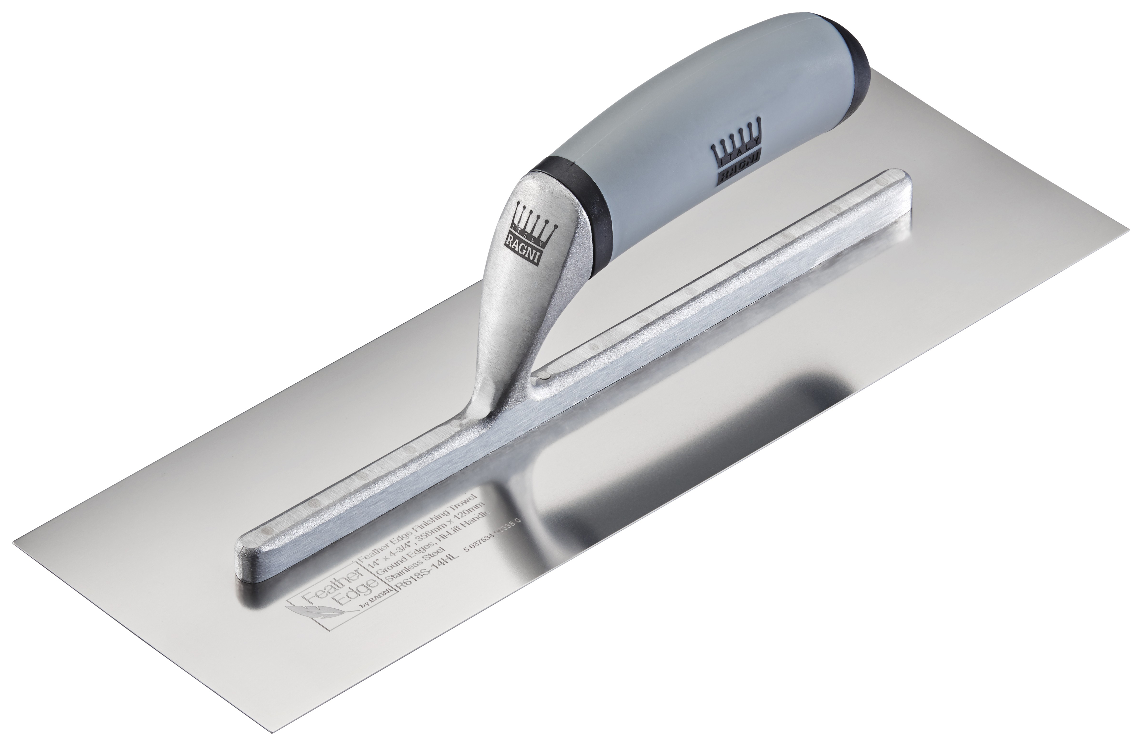 Ragni R618S-16HL Feather Edge Stainless Steel Finishing Trowel