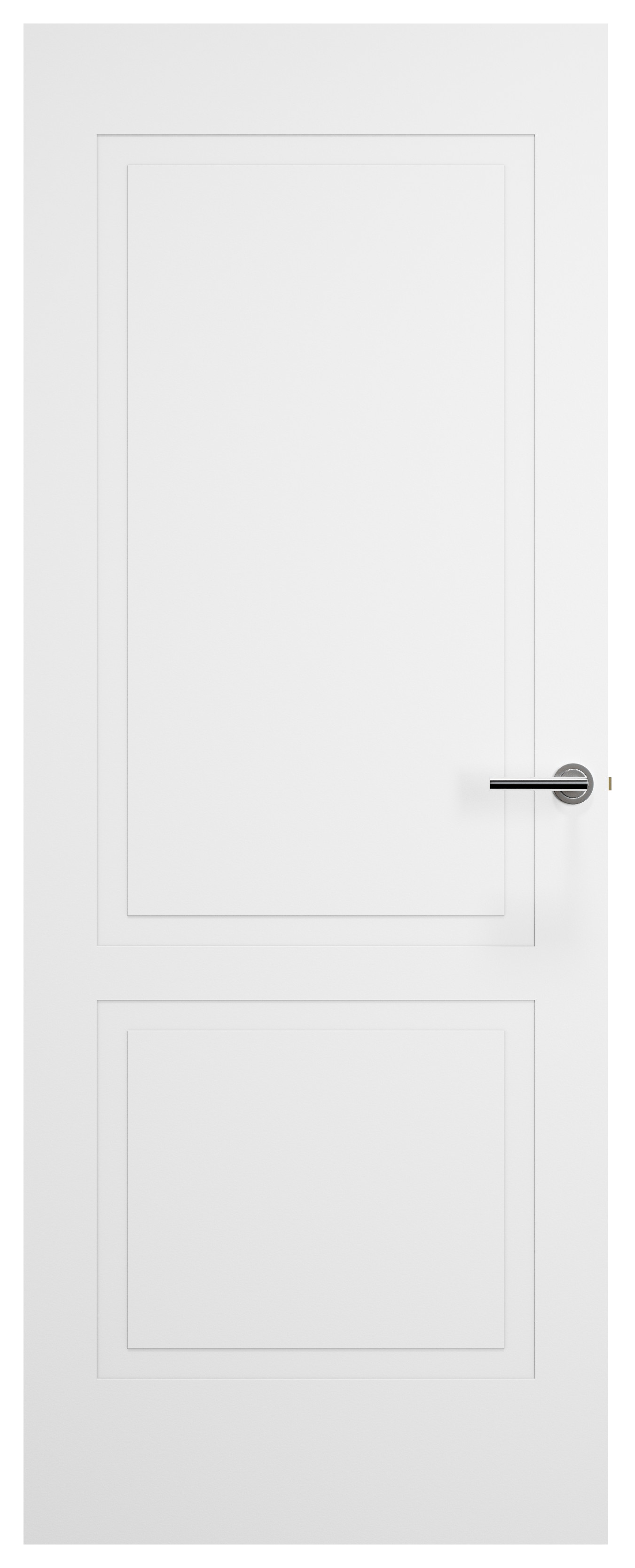 Wickes Harrington White Shallow Moulded 2 Panel Semi Solid Internal Door - 1981mm