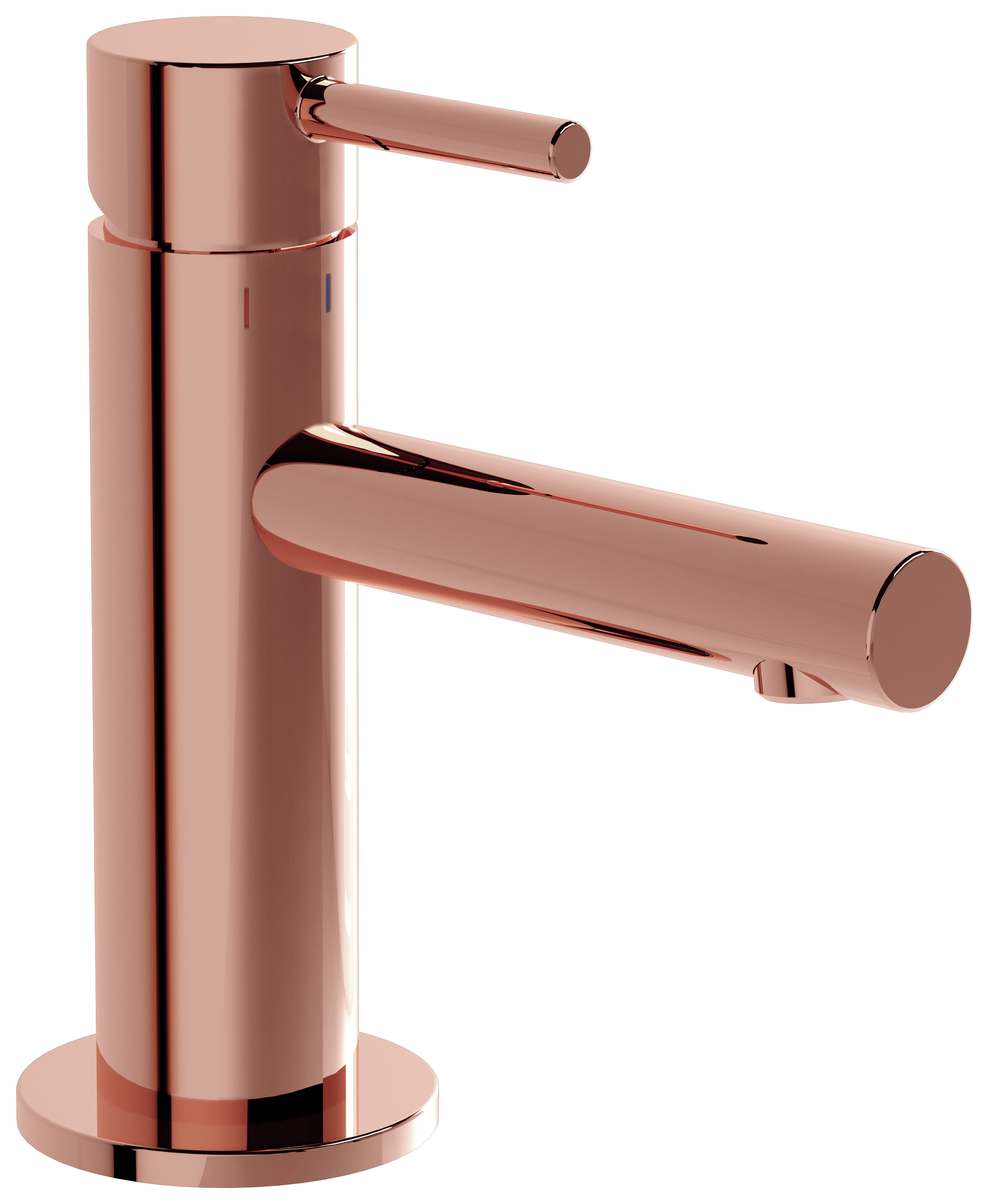 VitrA Origin Short Neck Mono Basin Mixer Tap - Soft Copper